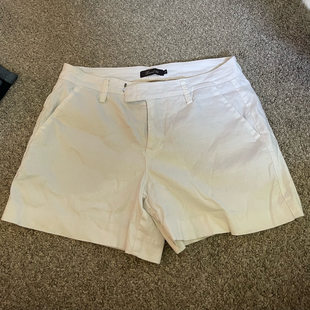 LEVEL 99 white shorts.